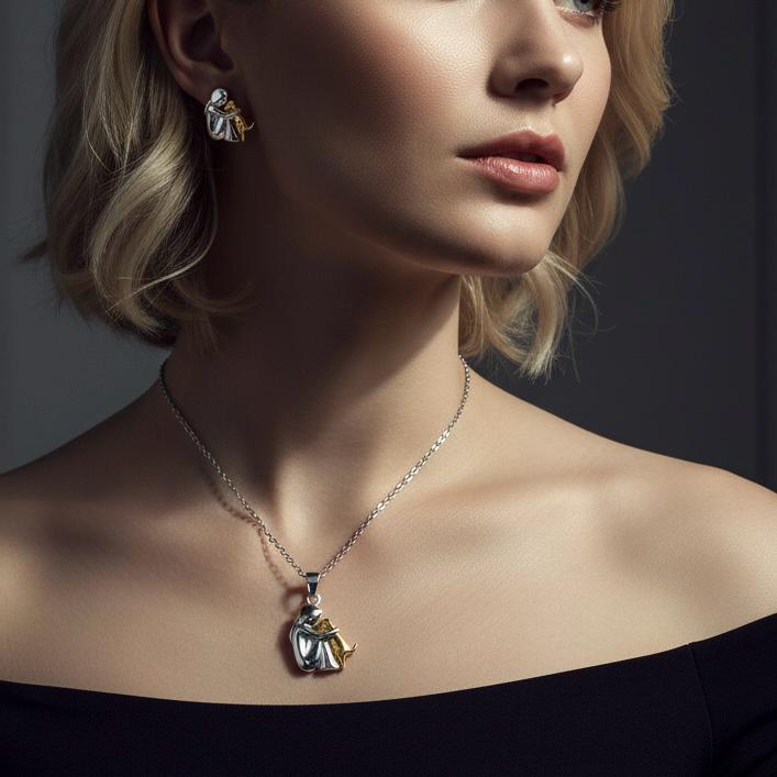 Amore Mio™ | Collier Canin Félin + Boucles d’oreilles assorties offertes